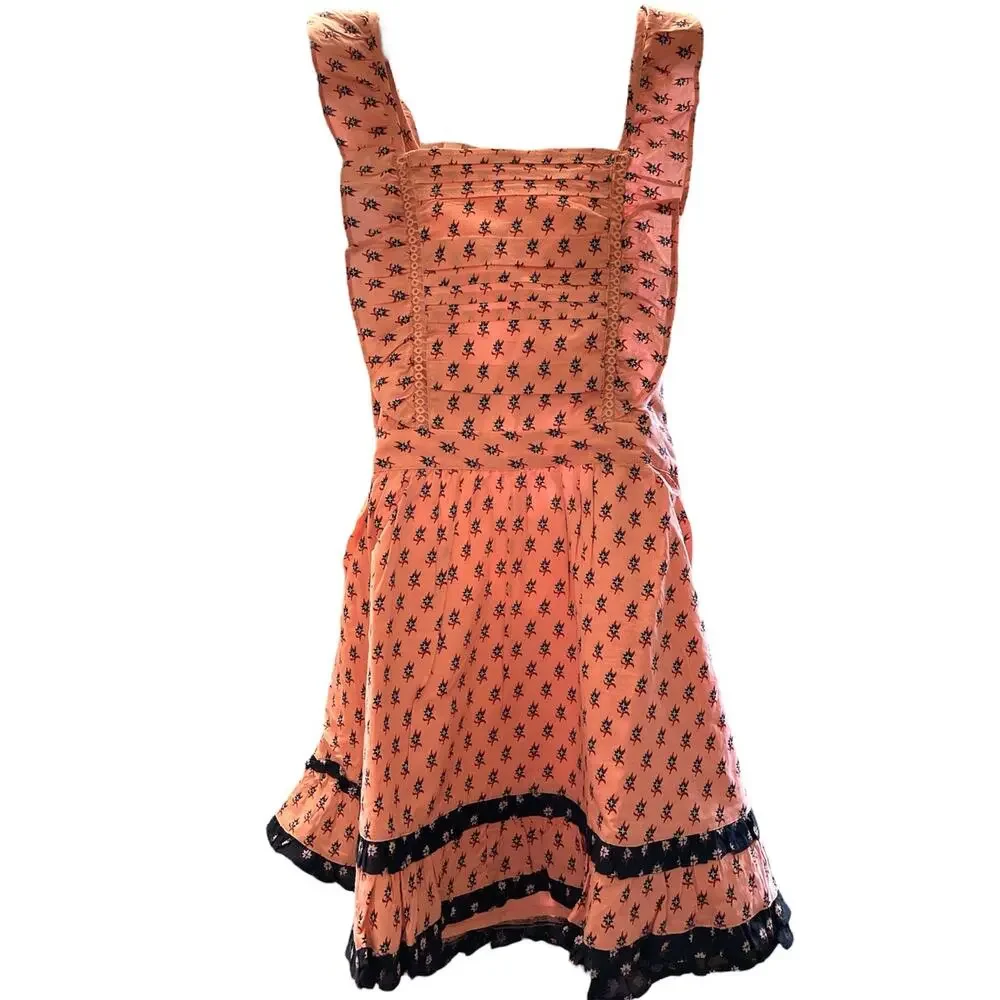 Scotch & Soda All over Print Pinafore Girl's Sundress size 8 NEW